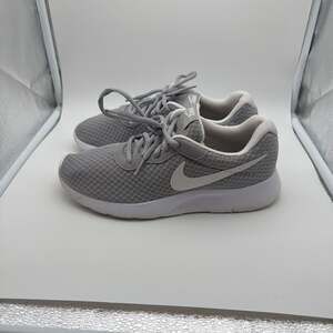 Nike Tanjun Wolf Grey White Running Sneakers Shoes